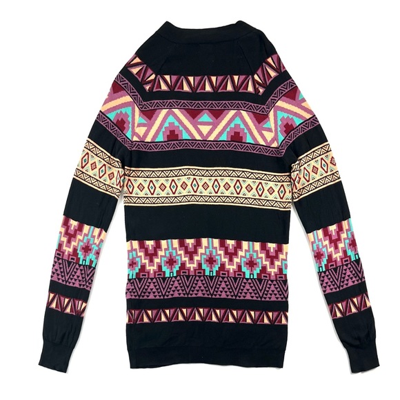 Pacsun Nollie Aztec Print Button Up Knit Cardigan - Picture 2 of 8